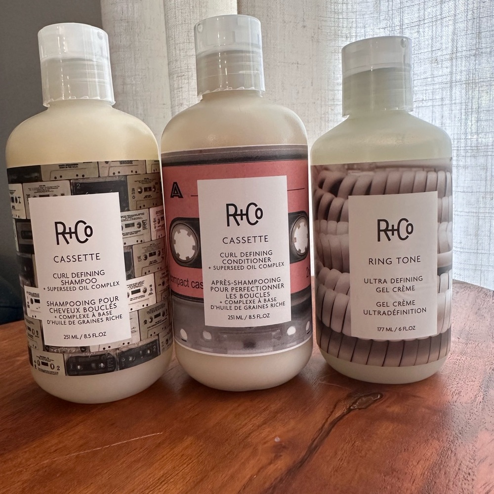 R+Co Cassette and Ring Tone Hair Care Set